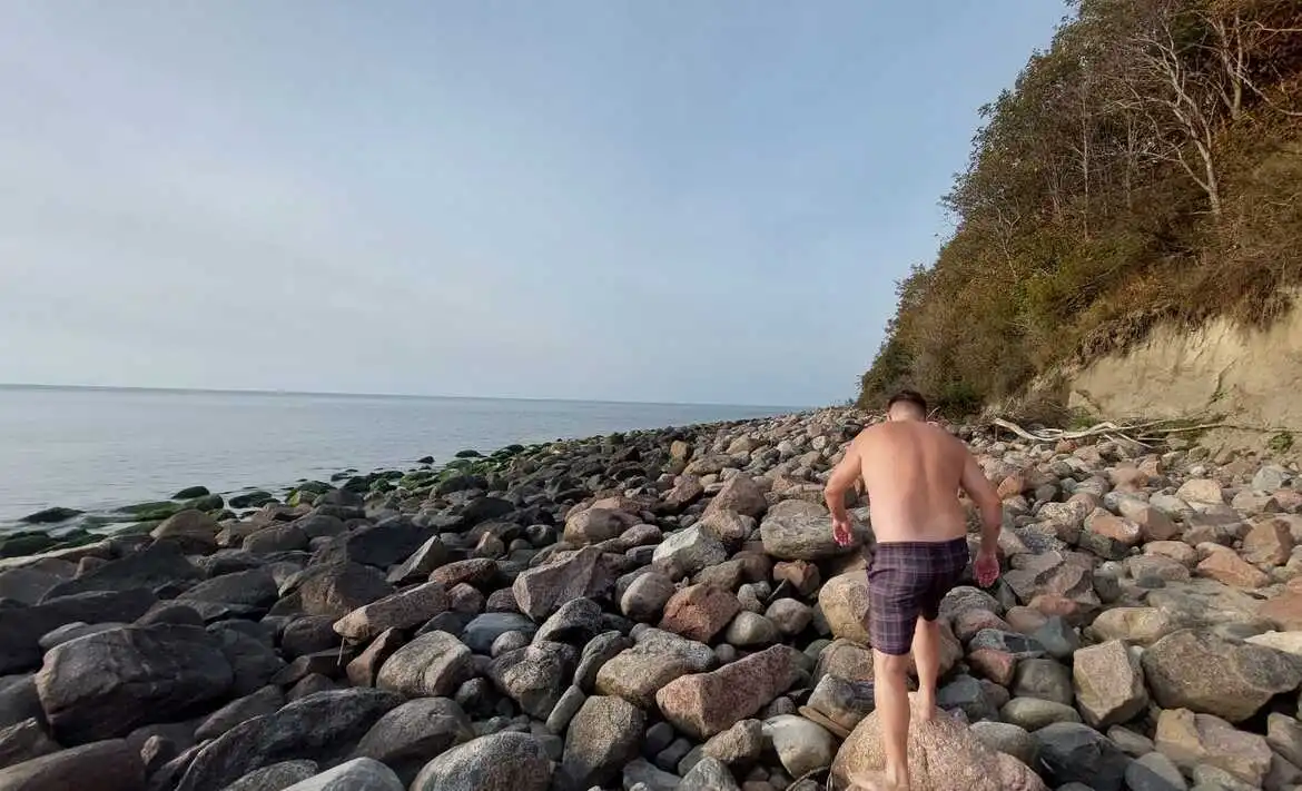 пляж в поселке Донское